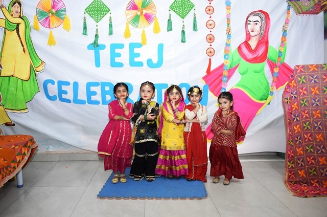 Teej Celebration by PG & Nursery Students